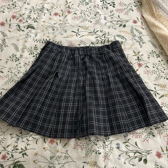 Aerie Pleated Plaid Mini Skirt - Picture 2 of 3